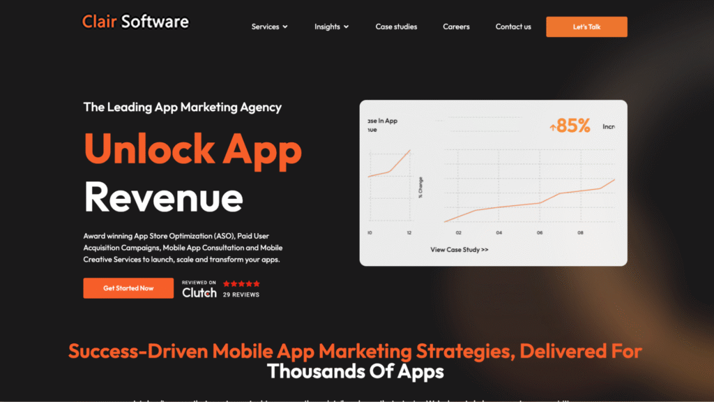 Clair Software Top 10 App Marketing Agencies